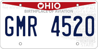 OH license plate GMR4520