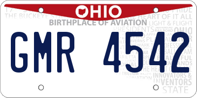 OH license plate GMR4542