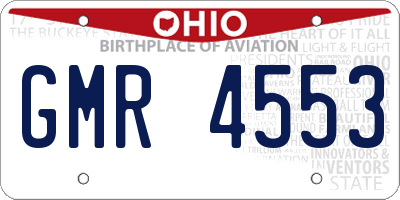 OH license plate GMR4553