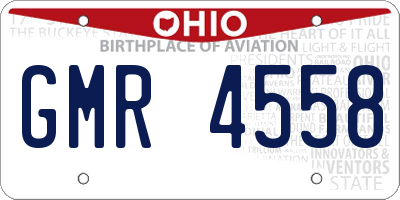 OH license plate GMR4558