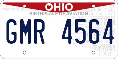 OH license plate GMR4564