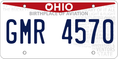 OH license plate GMR4570