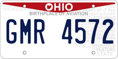 OH license plate GMR4572