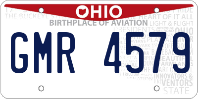 OH license plate GMR4579