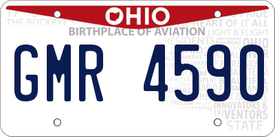 OH license plate GMR4590