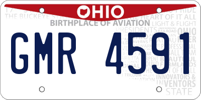 OH license plate GMR4591