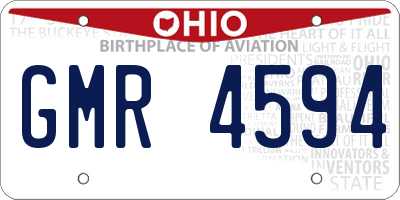 OH license plate GMR4594