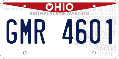 OH license plate GMR4601