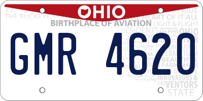 OH license plate GMR4620