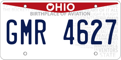OH license plate GMR4627