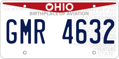 OH license plate GMR4632