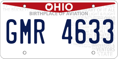 OH license plate GMR4633