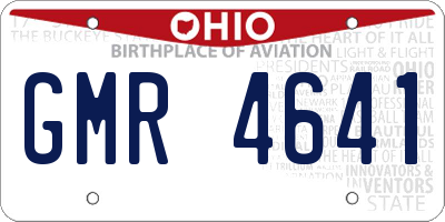 OH license plate GMR4641