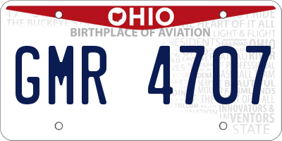 OH license plate GMR4707