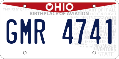 OH license plate GMR4741