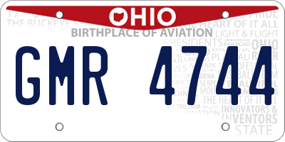 OH license plate GMR4744