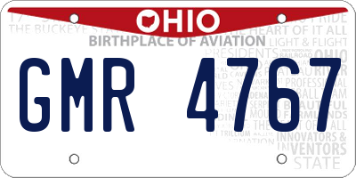 OH license plate GMR4767