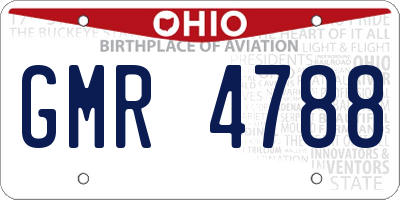 OH license plate GMR4788