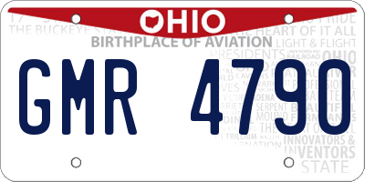 OH license plate GMR4790