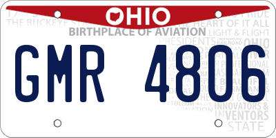 OH license plate GMR4806