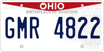 OH license plate GMR4822