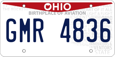 OH license plate GMR4836