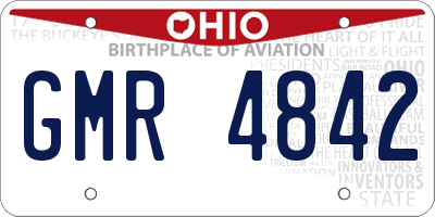 OH license plate GMR4842