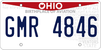OH license plate GMR4846