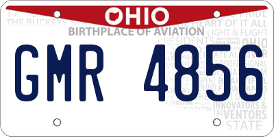 OH license plate GMR4856