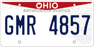 OH license plate GMR4857
