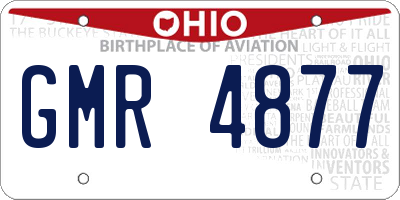 OH license plate GMR4877