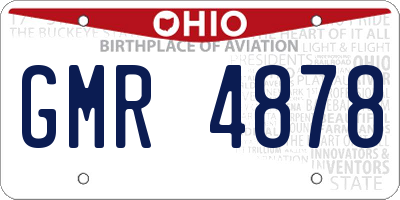 OH license plate GMR4878