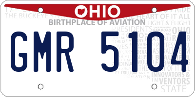 OH license plate GMR5104