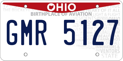 OH license plate GMR5127
