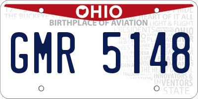 OH license plate GMR5148