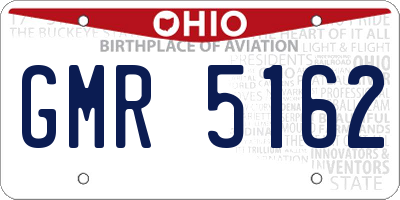 OH license plate GMR5162