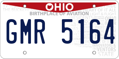 OH license plate GMR5164