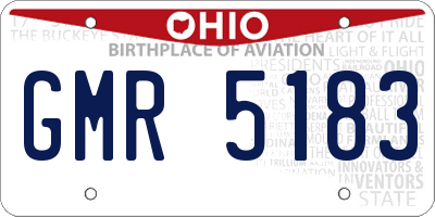 OH license plate GMR5183
