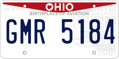 OH license plate GMR5184
