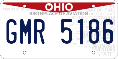OH license plate GMR5186