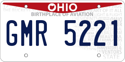 OH license plate GMR5221