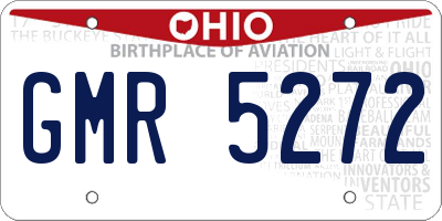 OH license plate GMR5272