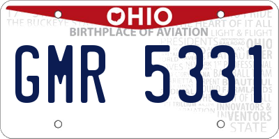 OH license plate GMR5331
