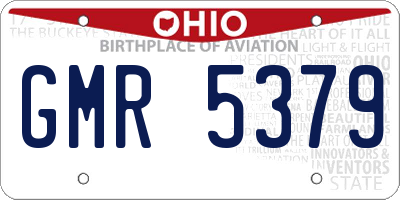 OH license plate GMR5379