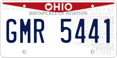 OH license plate GMR5441