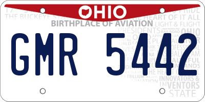 OH license plate GMR5442
