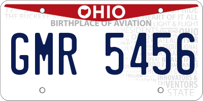 OH license plate GMR5456