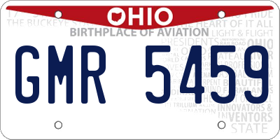 OH license plate GMR5459