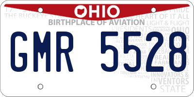 OH license plate GMR5528