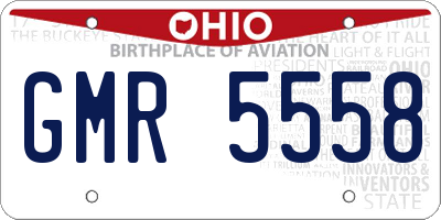 OH license plate GMR5558